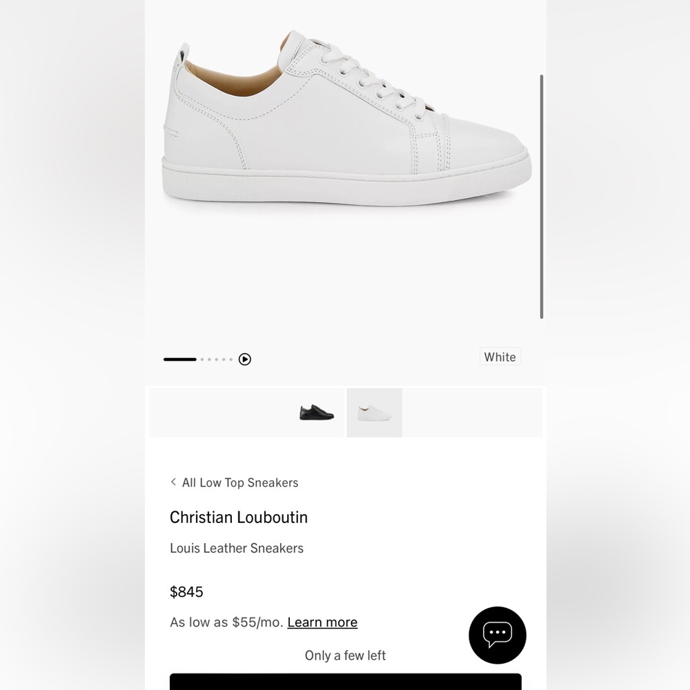 PERFECT CONDITION MENS LOUIS JUNIOR FLAT WHITE SNEAKER size 43.5